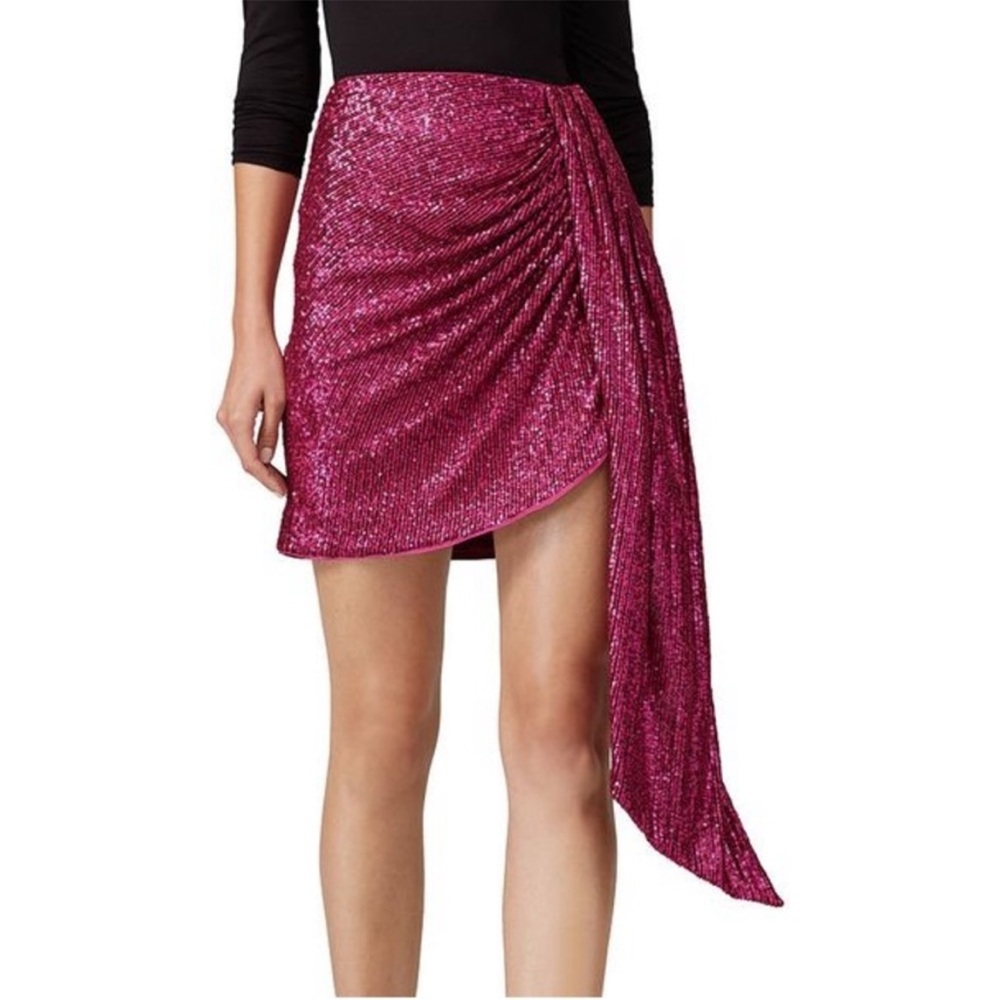 Jonathan Simkhai Pink Sequin Skirt